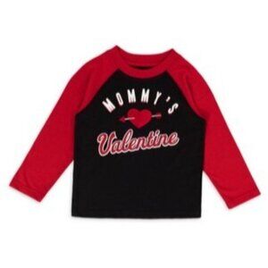 Mommys Valentine Long Sleeve Raglan Shirt